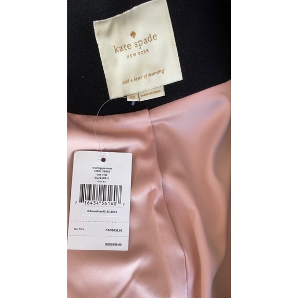Kate Spade Out West Scallop Wool Peacoat NWT - Picture 6 of 11